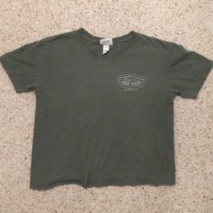 Cropped green Ron Jon t-shirt!